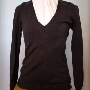 Express black v-neck sweater, medium